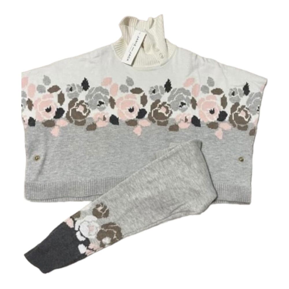 Janie & Jack 3T Matching Set poncho and leggings